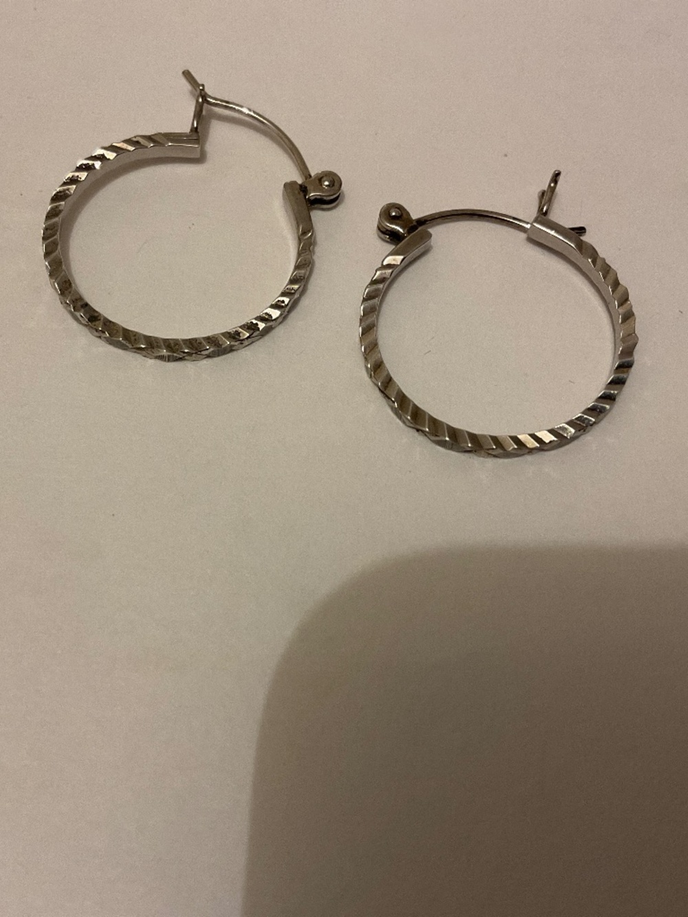 Silver hoops